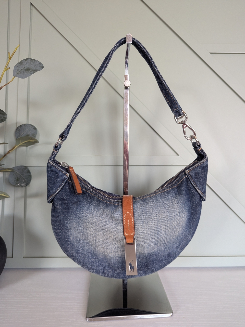 Polo Ralph Lauren Polo IDDenim Mini Shoulder Bag.